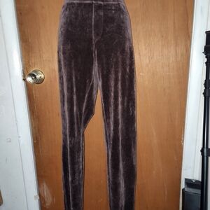 Y2k Velvet Pants - Brown